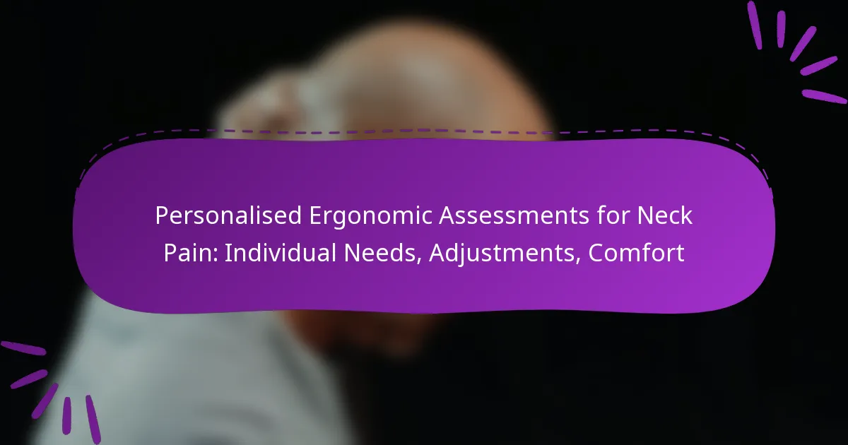 Personalised Ergonomic Assessments for Neck Pain: Individual Needs, Adjustments, Comfort