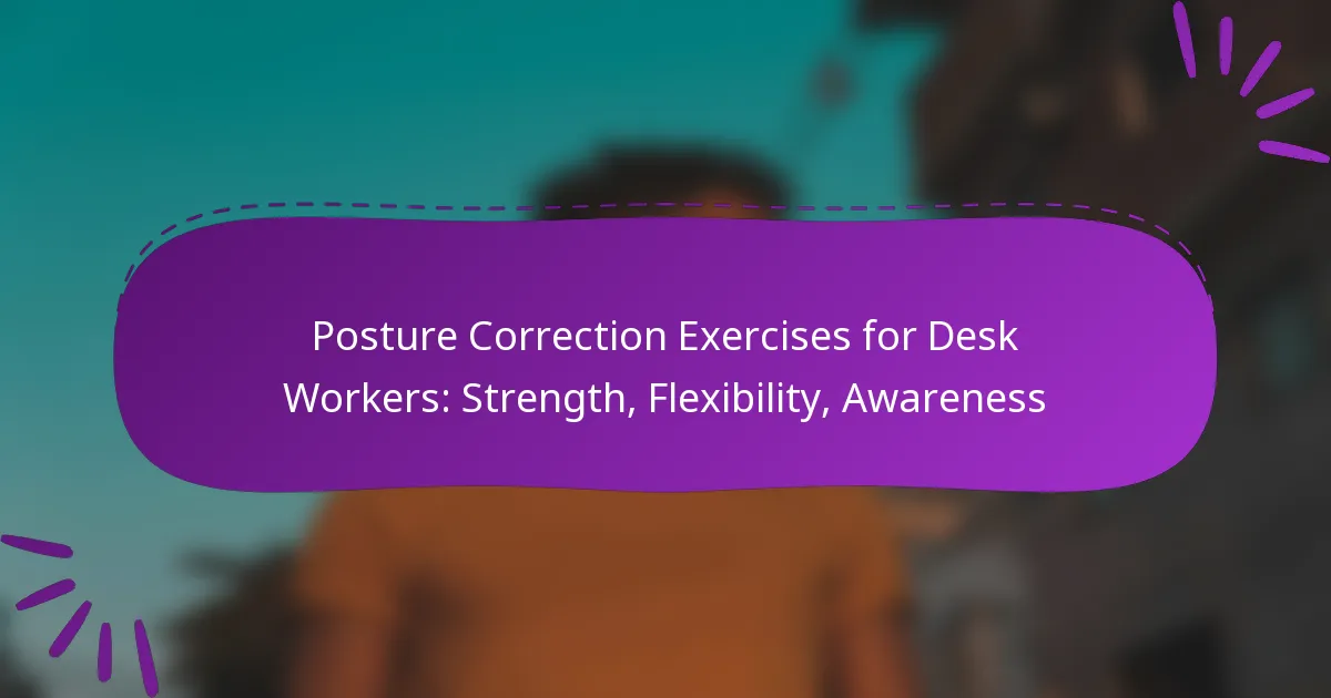 Posture Correction Exercises for Desk Workers: Strength, Flexibility, Awareness