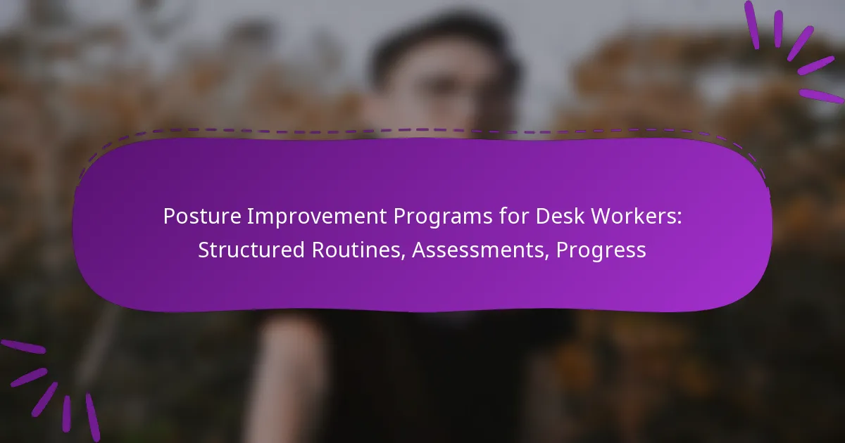 Posture Improvement Programs for Desk Workers: Structured Routines, Assessments, Progress