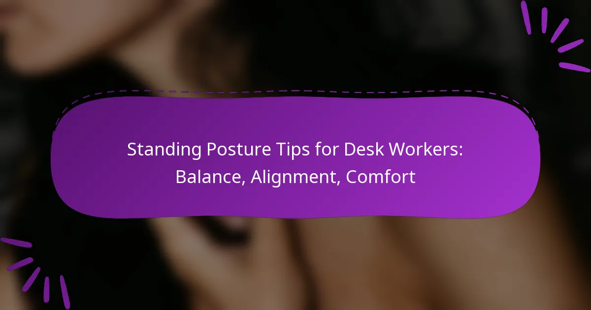 Standing Posture Tips for Desk Workers: Balance, Alignment, Comfort